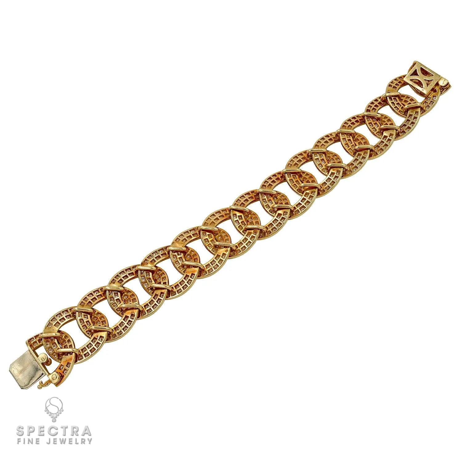 Signed Van Cleef & Arpels ‘Olympia’ Diamond Bracelet – French 1970s