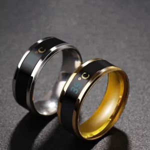 Smart Fashionable Stainless Body Temperature Ring