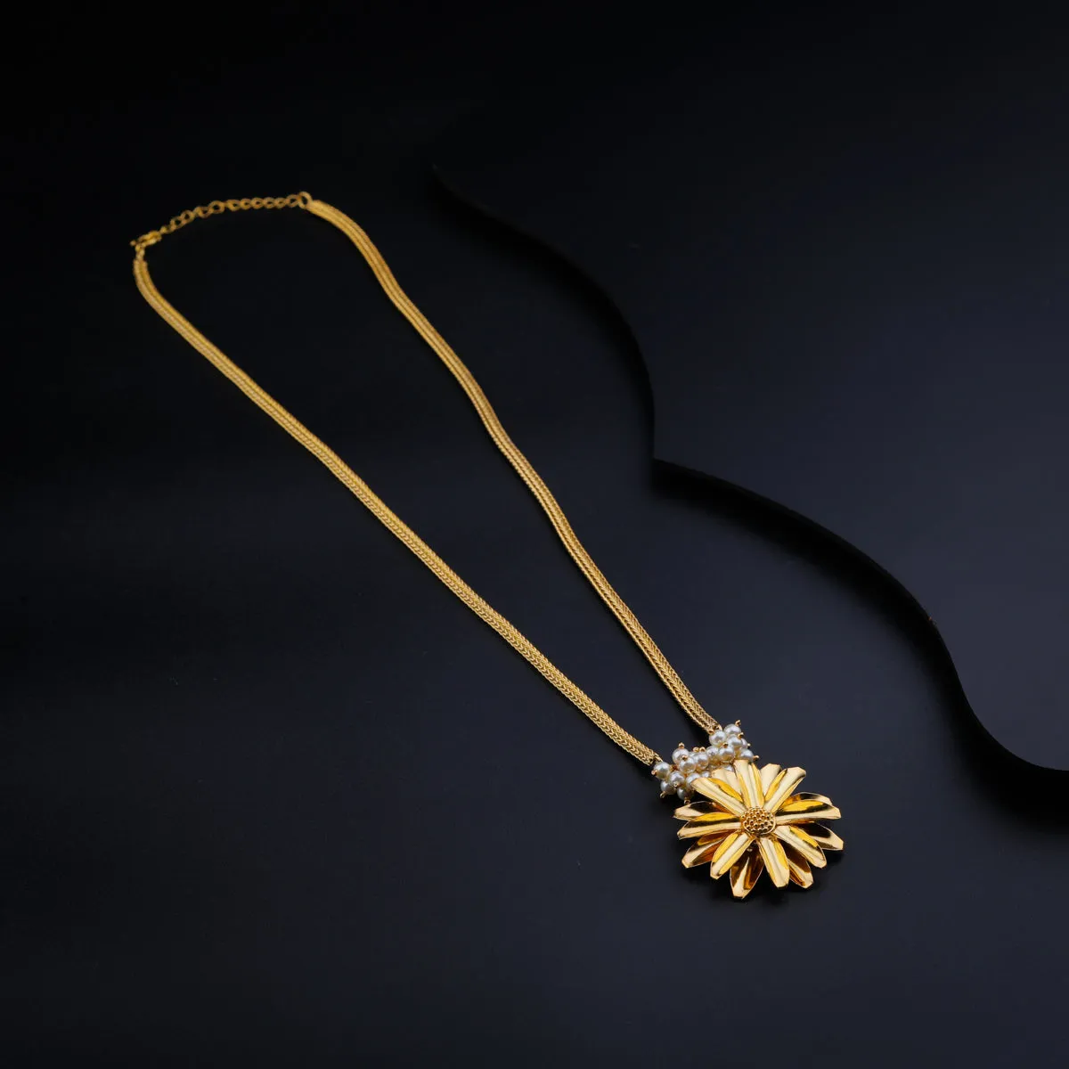 Soorajmukhi Silver Pendant Necklace Gold Plated