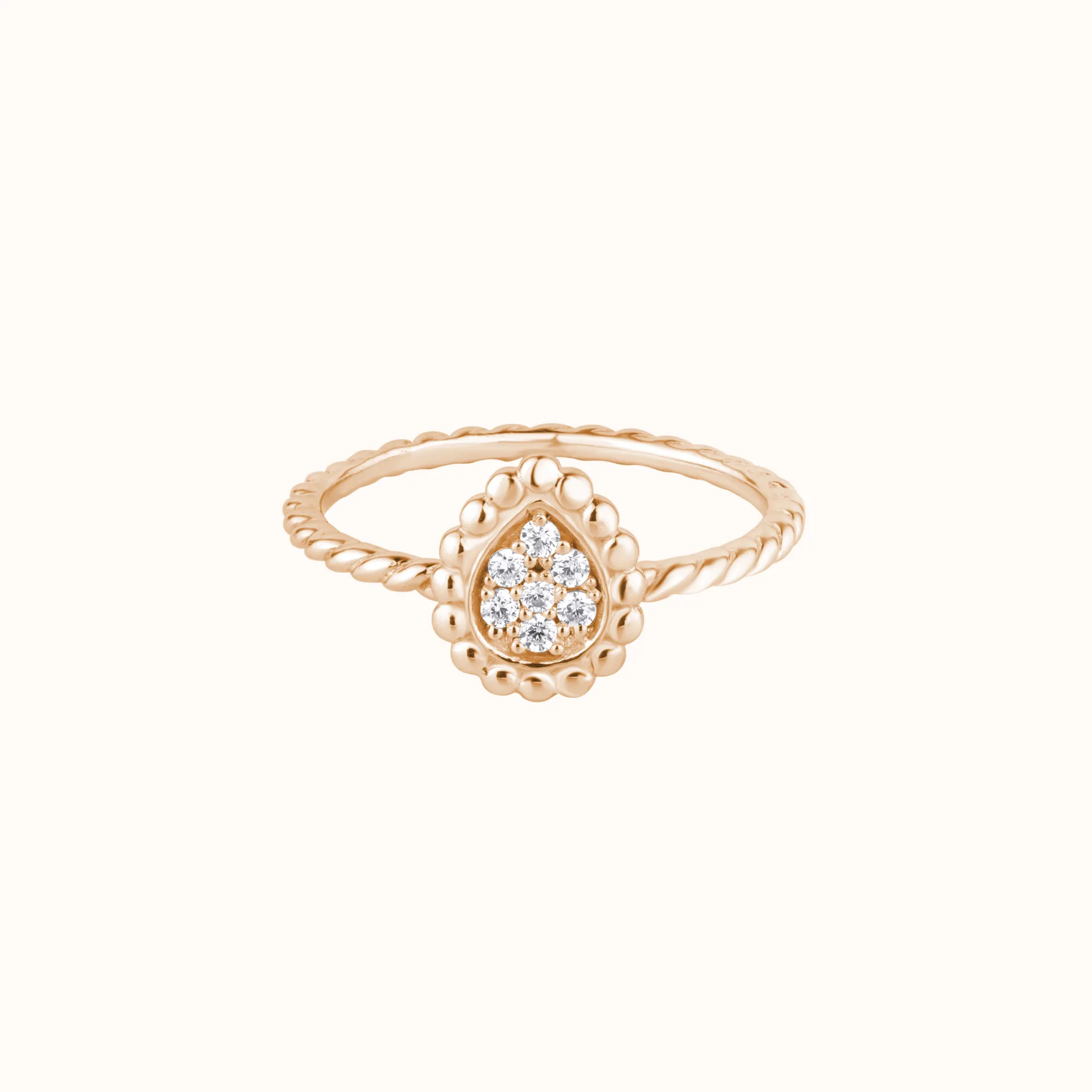 Sophisticated Pear-Shaped Diamond Ring