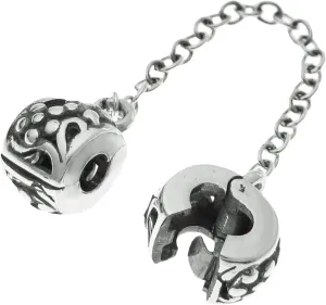 Sterling Silver Stopper Safety Chain Bead For European Charm Bracelets