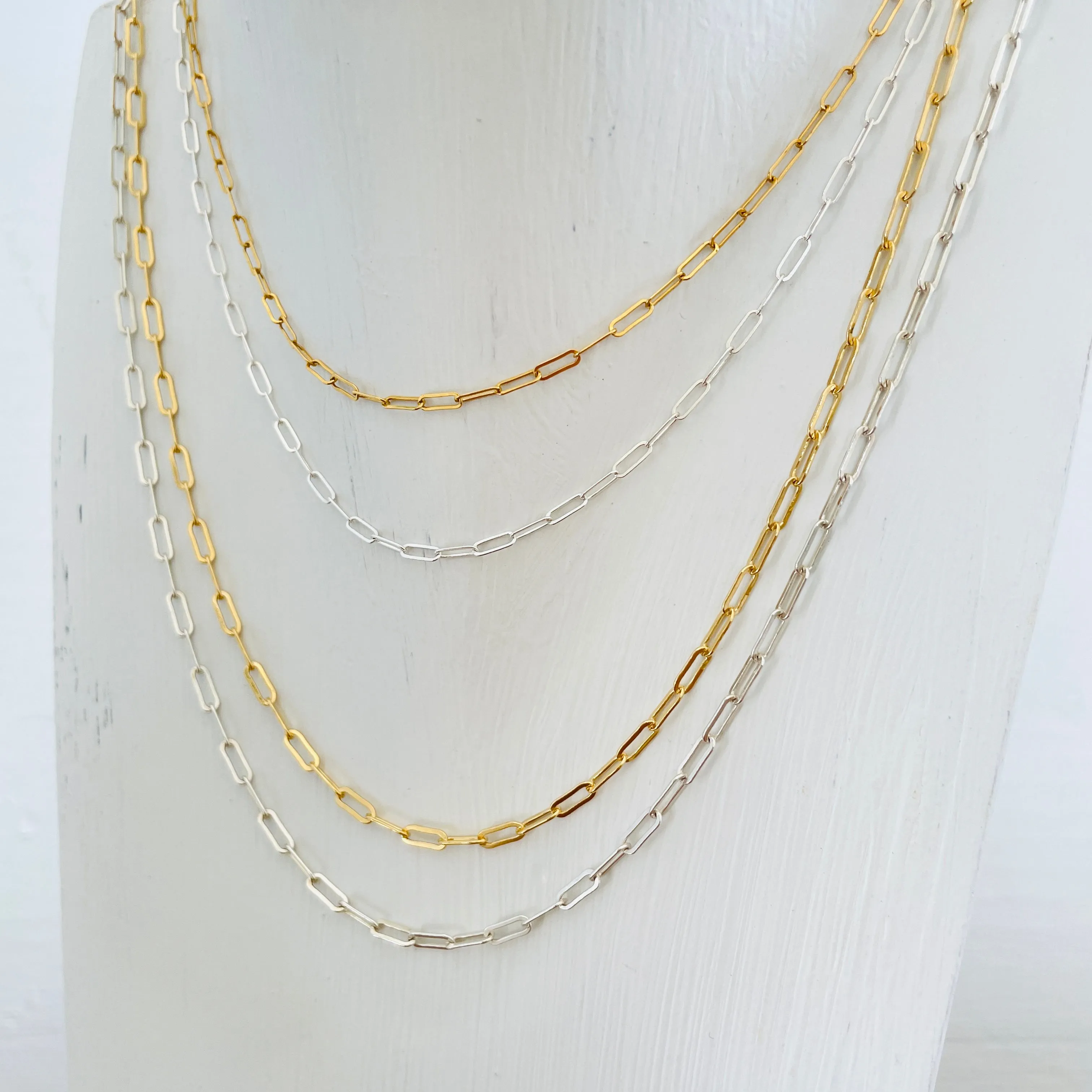 The Goldie Paperclip Chains