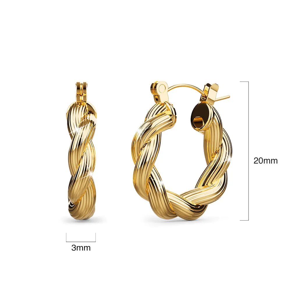 Thea Twisted Hoop Earrings