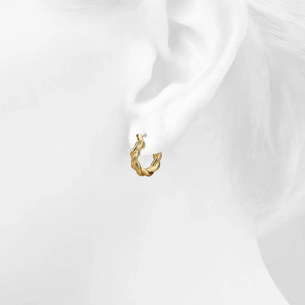 Thea Twisted Hoop Earrings