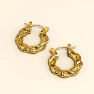 Thea Twisted Hoop Earrings