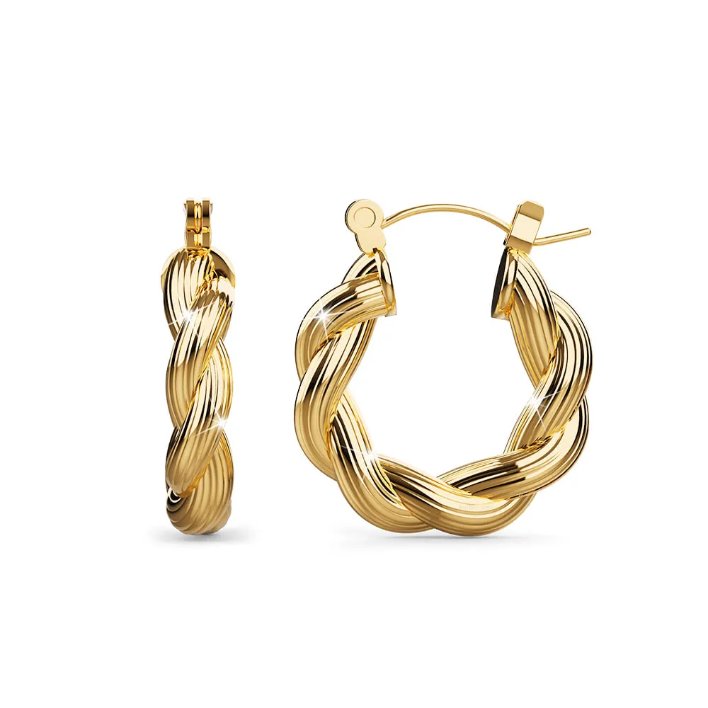 Thea Twisted Hoop Earrings