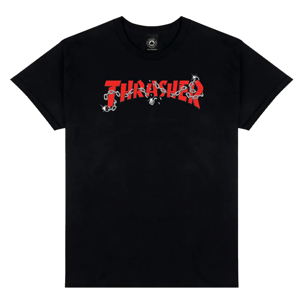 Thrasher - Chains by Daniel Shepard Tee Black