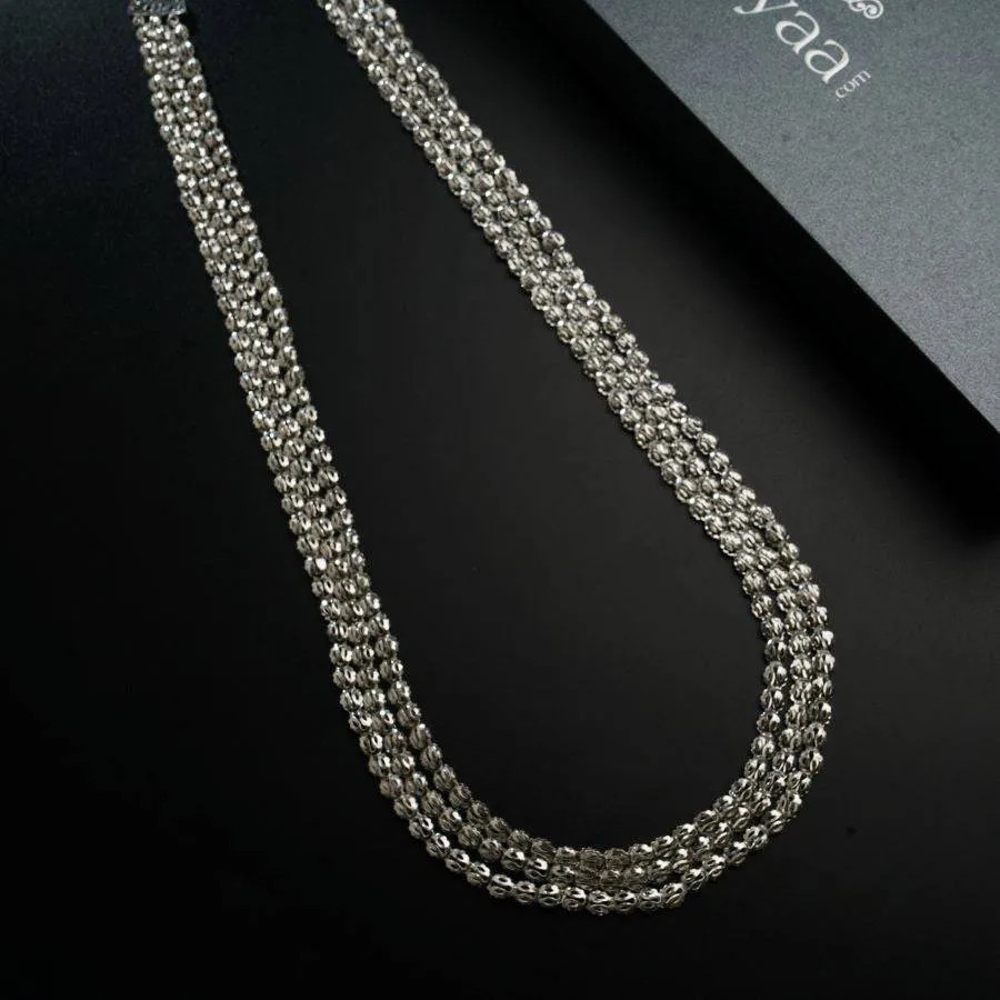 Three Layered Pohe Haar : Oxidised silver