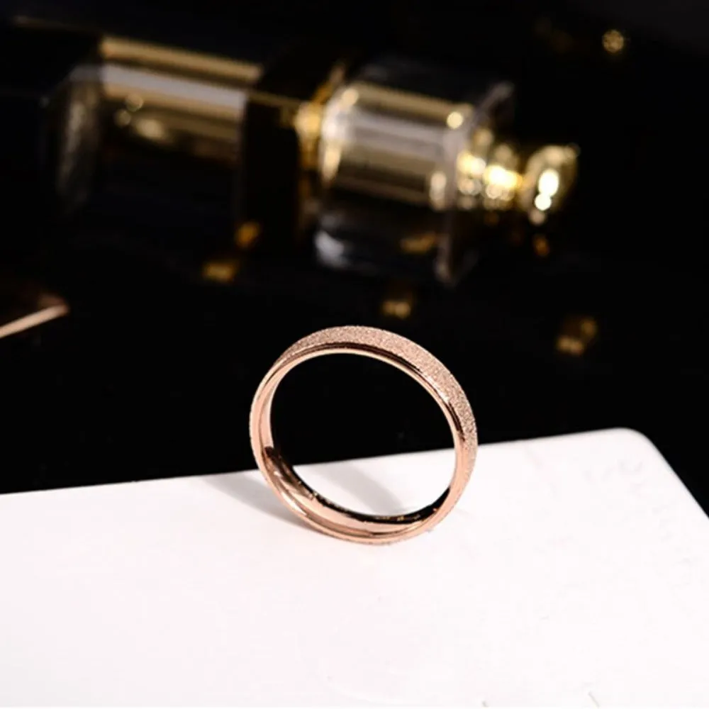 unisex personalised rings silver rose goldcolor lovers couple rings ✈️ free.shipping