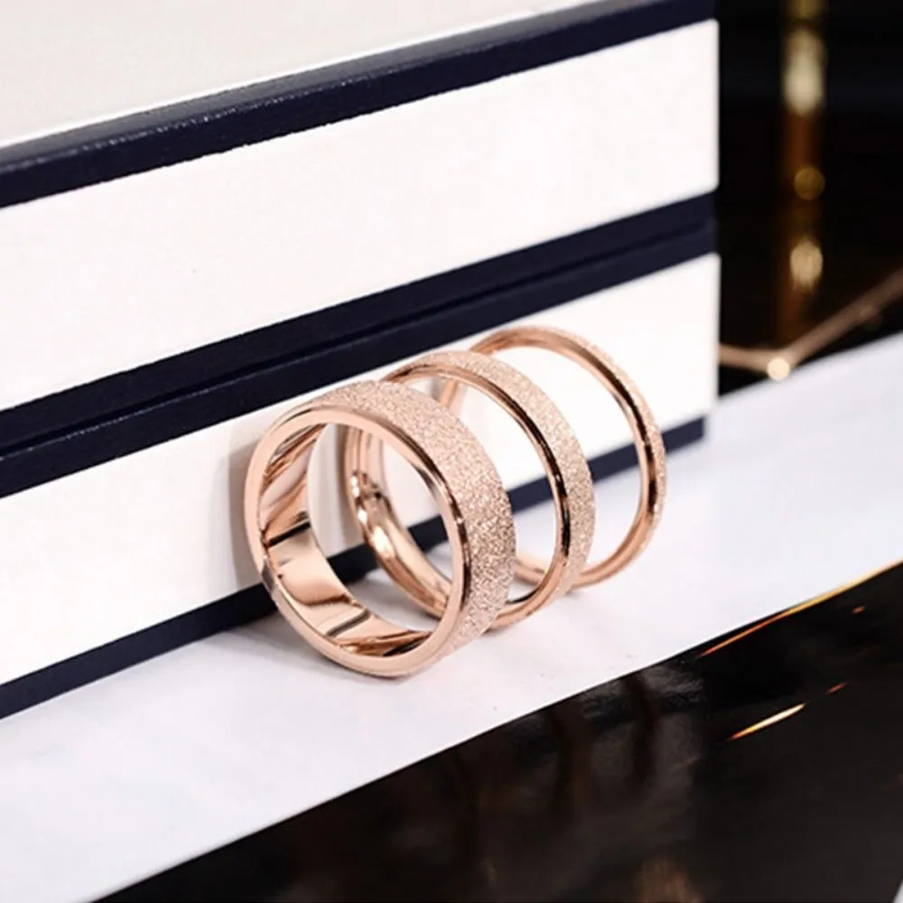 unisex personalised rings silver rose goldcolor lovers couple rings ✈️ free.shipping