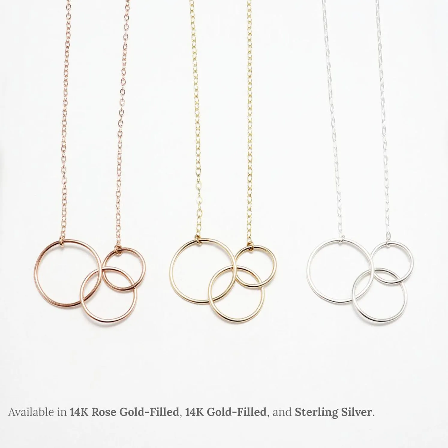 Unity Interlocking Circle Necklace No. III