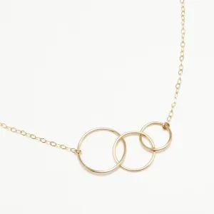 Unity Interlocking Circle Necklace No. III