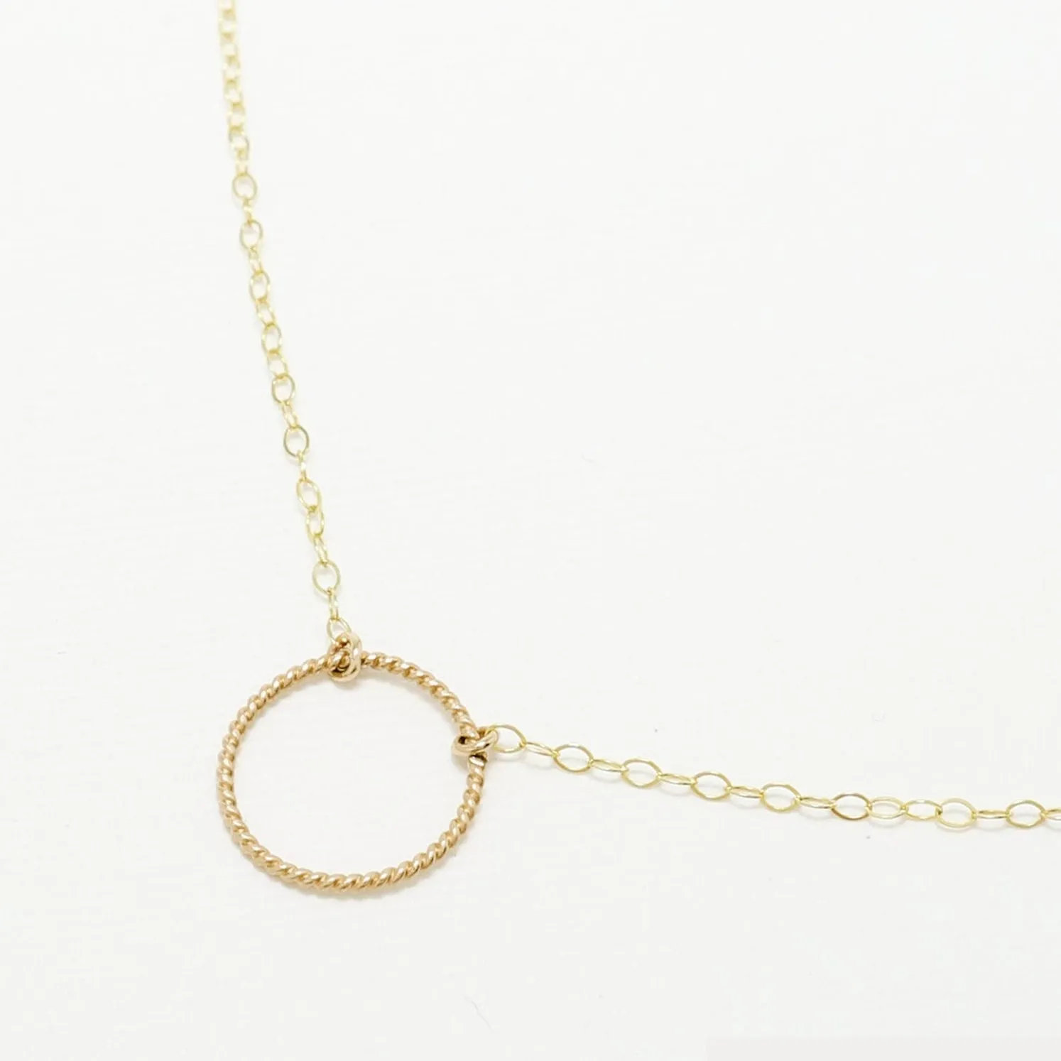 Unity Twist Circle Necklace