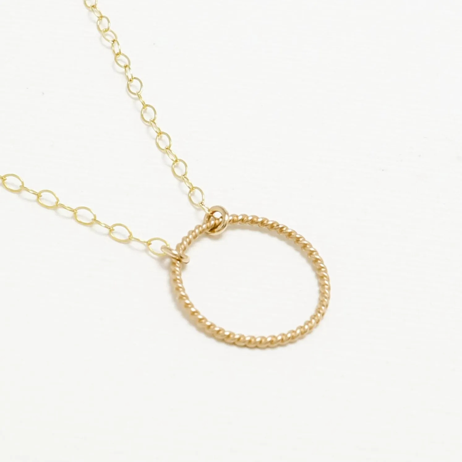 Unity Twist Circle Necklace