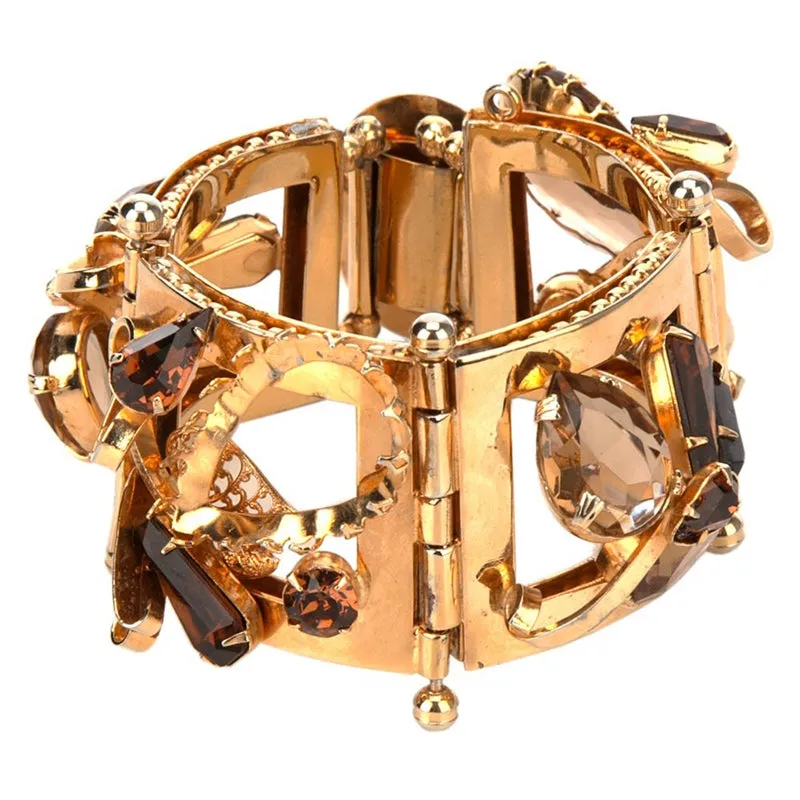 Vintage 1950s Gemstone Bracelet