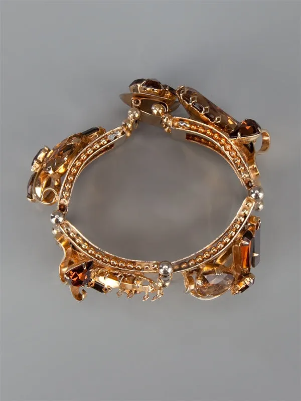 Vintage 1950s Gemstone Bracelet