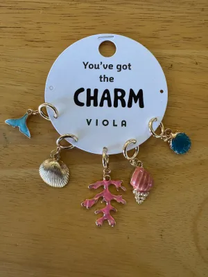 Viola "Youve Got the Charm" Ocean-Inspired Gold-Tone Charm Set