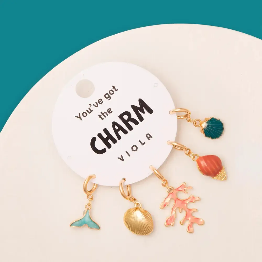 Viola "Youve Got the Charm" Ocean-Inspired Gold-Tone Charm Set