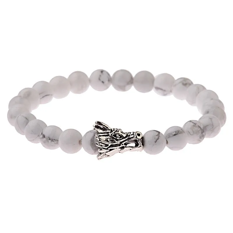White Dragon Chinese Bracelet