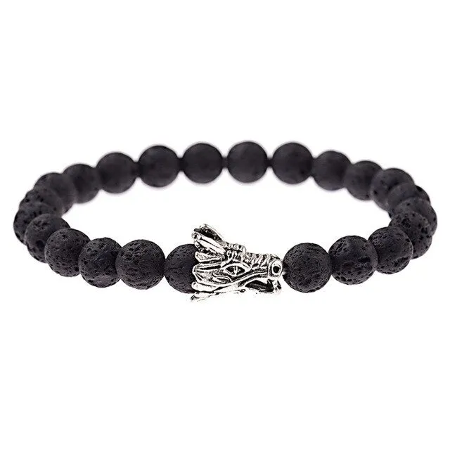 White Dragon Chinese Bracelet