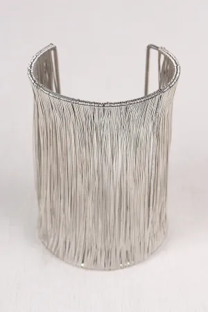 Wire Wrapped Wide Cuff