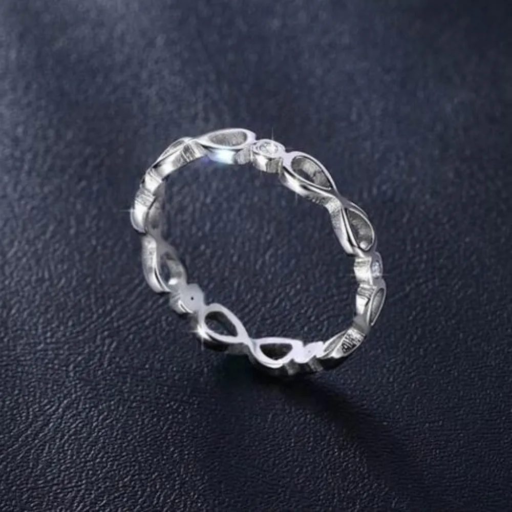 women's goldcolor silver fashionable rings cute diamond inlay rings ✈️ free.shipping