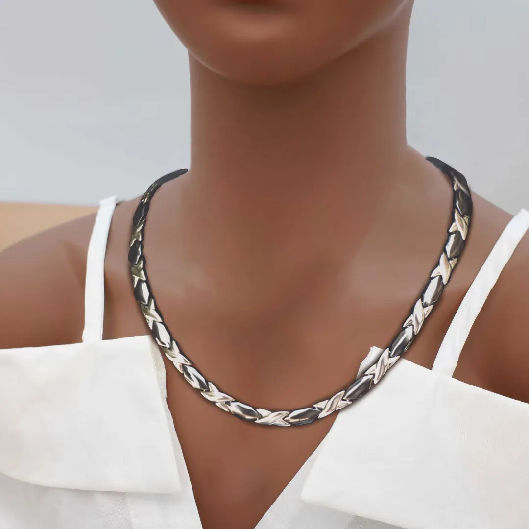Women's Magnetic Therapy Necklaces Magnetic necklace Headache,ceramics