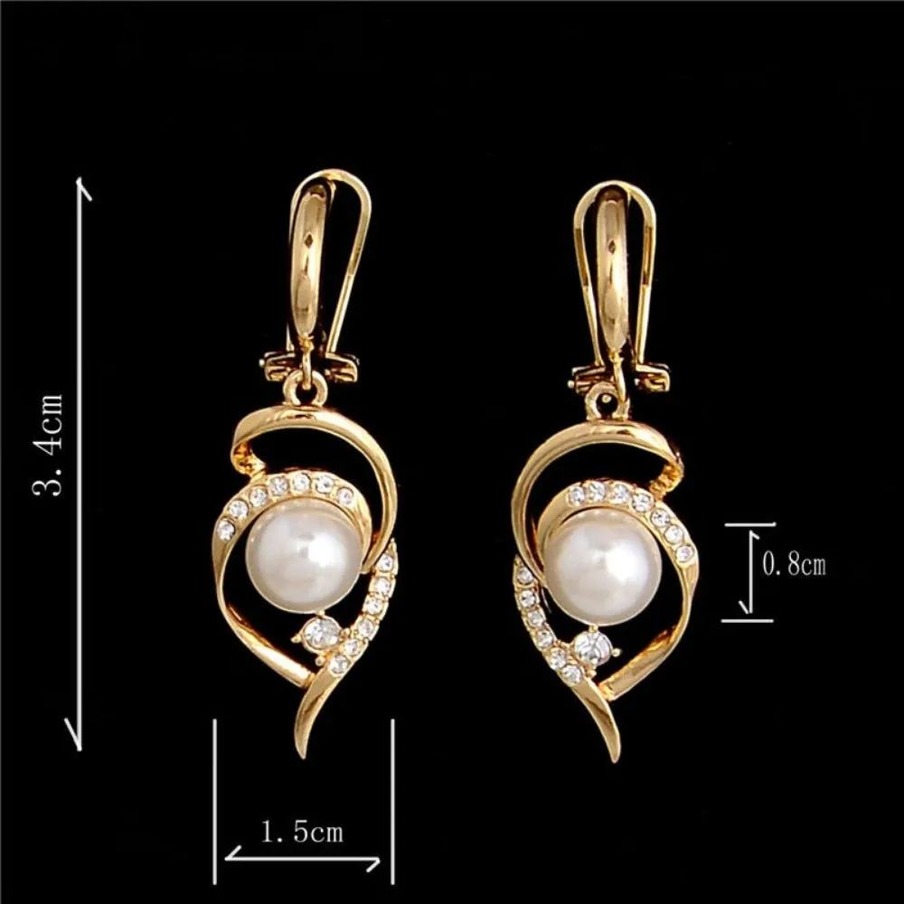 women's necklace ear rings collar artificial pearl dangle pendants jewelry ✈️ free.shipping