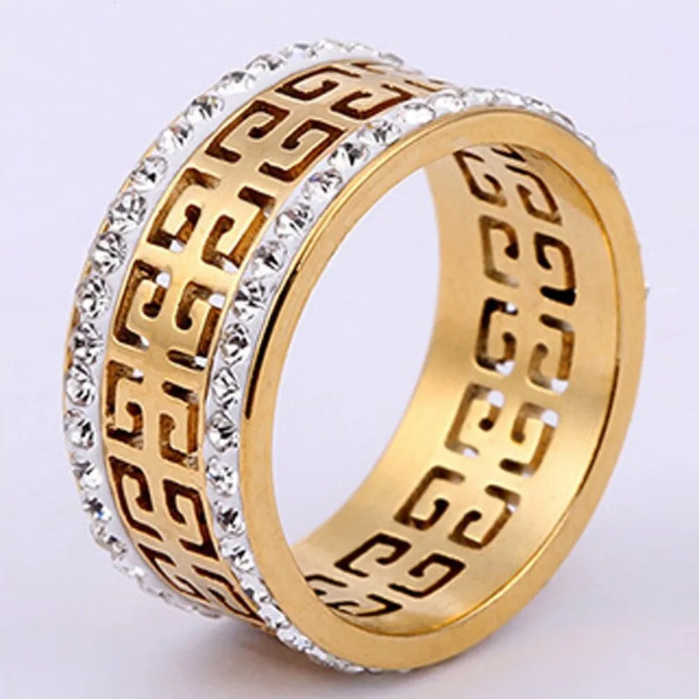 women's rings cubic zirconia inlay crystal artificial diamond heart rings ✈️ free.shipping