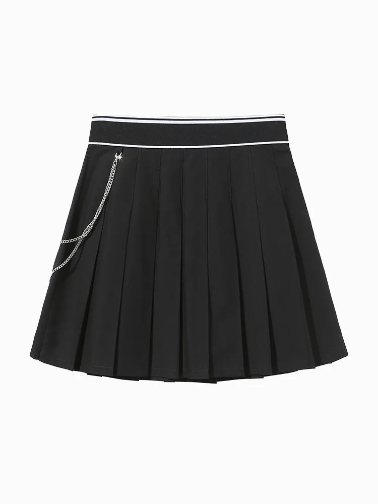 Women's TR Yarn-dyed Plaid-pleated Skirt