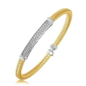 YGP Sterling CZ Bangle