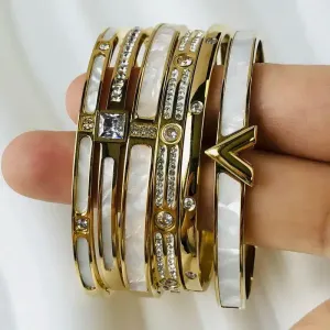 Zircon Inlaid Bracelets